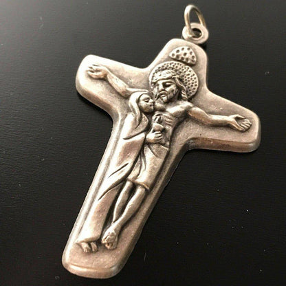 Sorrowful Mother Pectoral Cross - Crucifix - Blessed by Pope | Catholically