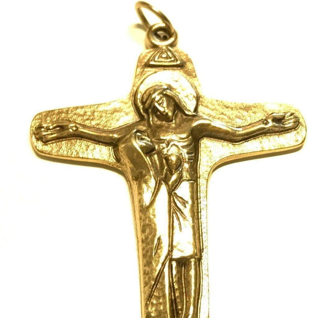 Sorrowful Mother Pectoral Cross Crucifix - Blessed by Pope On Demand | Catholically
