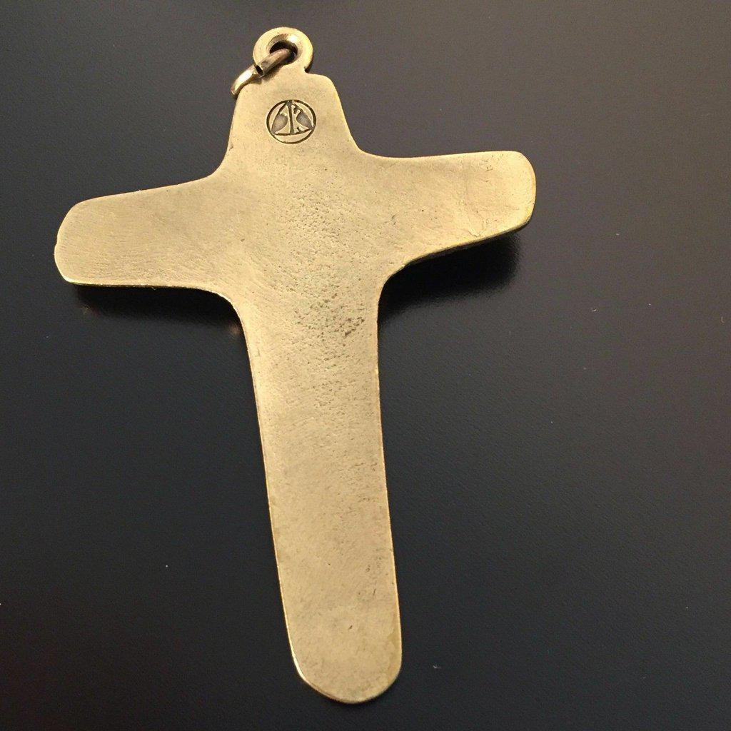 Sorrowful Mother Pectoral Cross Crucifix - Blessed by Pope On Demand | Catholically