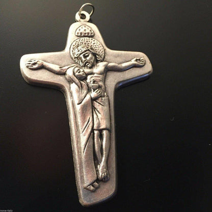 3" Sorrowful Mother Pectoral Cross - Crucifix - Blessed by Pope On Rqst | Catholically