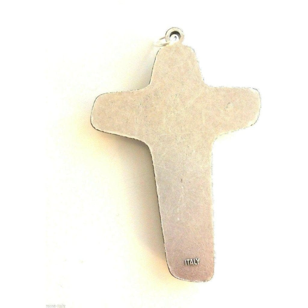 3" Sorrowful Mother Pectoral Cross - Crucifix - Blessed by Pope On Rqst | Catholically