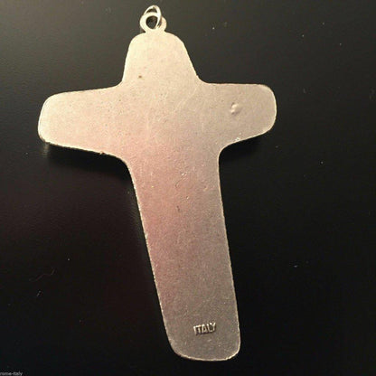 3" Sorrowful Mother Pectoral Cross - Crucifix - Blessed by Pope On Rqst | Catholically