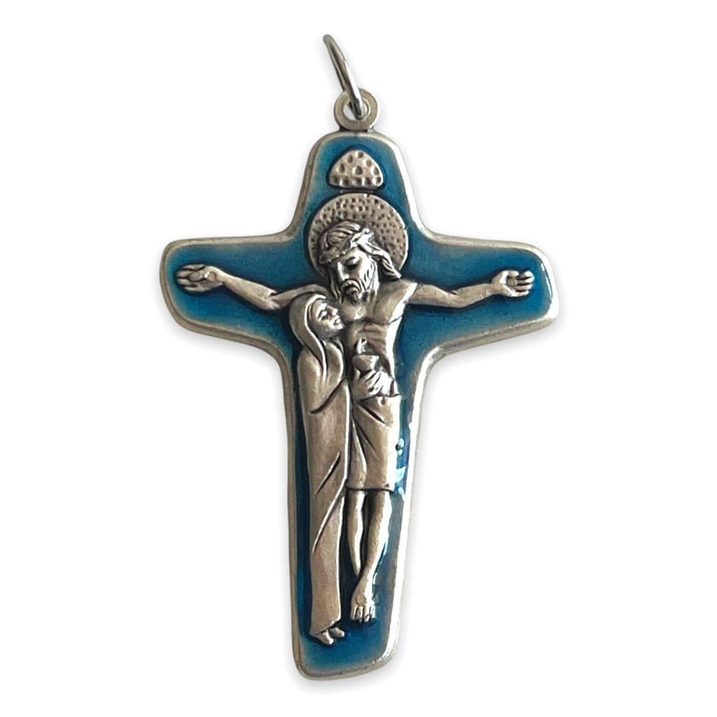 Sorrowful Mother Pectoral Cross - Crucifix - Parts 1.8" - Blessed - Pendant | Catholically