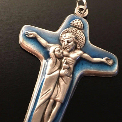 Sorrowful Mother Pectoral Cross - Crucifix - Parts 1.8" - Blessed - Pendant | Catholically