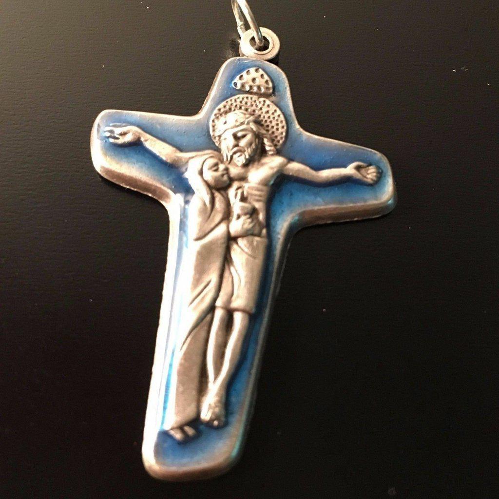Sorrowful Mother Pectoral Cross - Crucifix - Parts 1.8" - Blessed - Pendant | Catholically