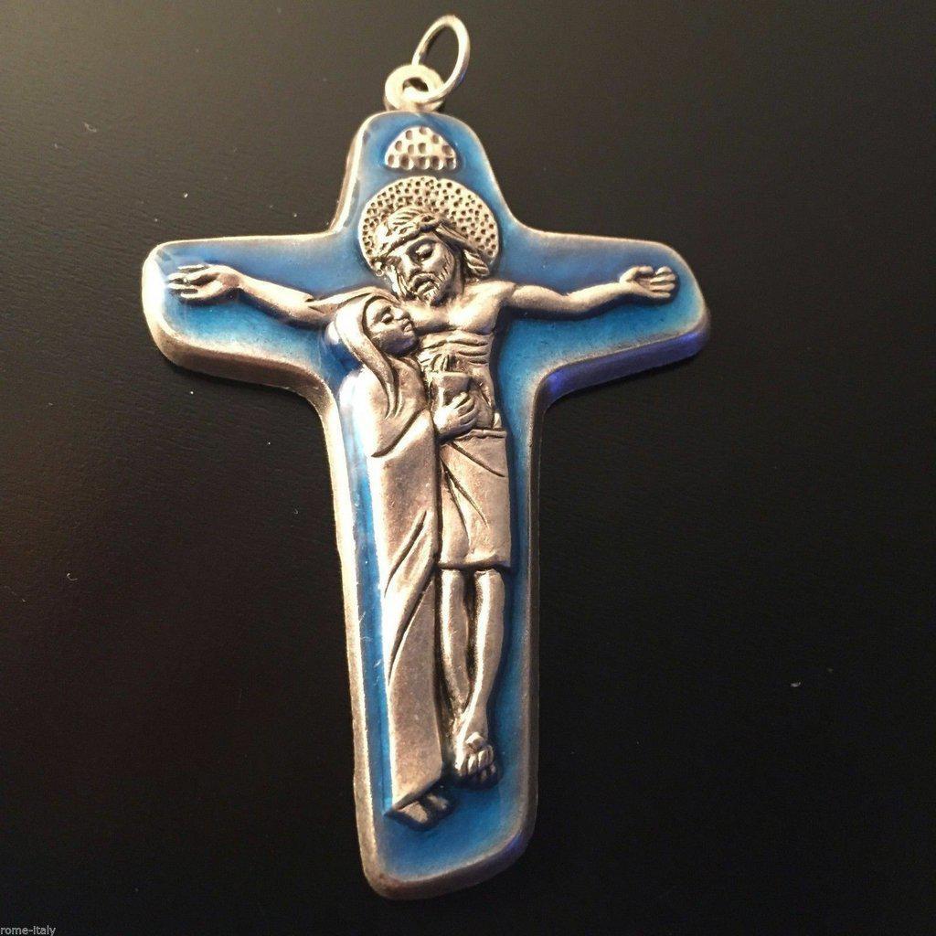 Sorrowful Mother Pectoral Cross - Crucifix - Pendant Blessed by Pope | Catholically