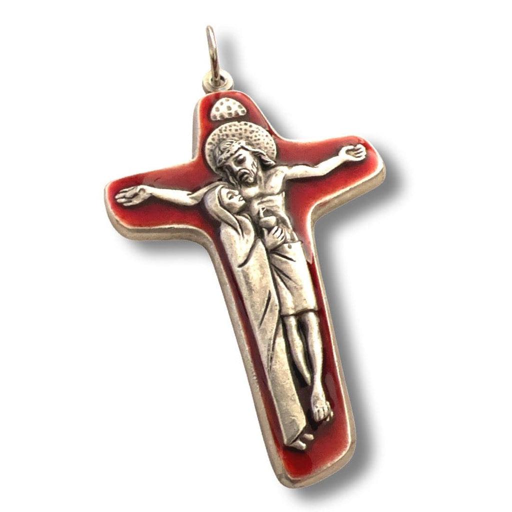 Sorrowful Mother Pectoral Cross - Crucifix - Pendant Blessed by Pope | Catholically