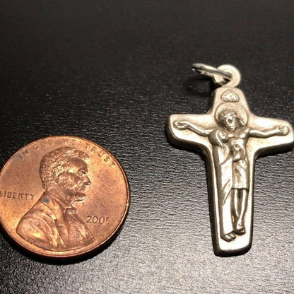 Sorrowful Mother 1" Cross -Small Crucifix - Blessed By Pope - Parts | Catholically