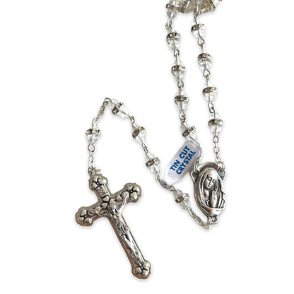 Sparkling Crystal Rosary - Rhinestone - Blessed By Pope | Catholically