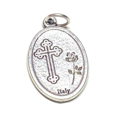 St. Anthony Silver Oxidized Medal Pendant - Blessed By Pope | Catholically