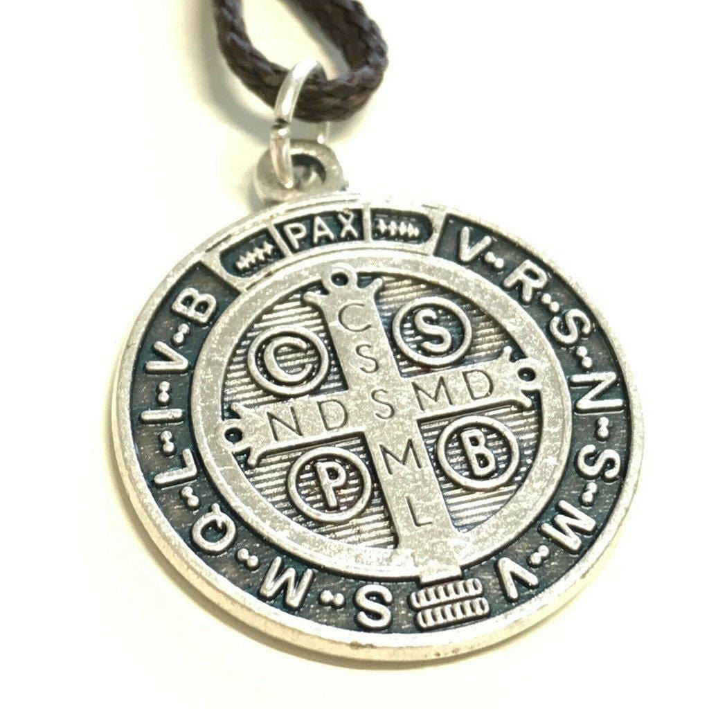St Benedict 1" 1/4  Catholic Medal  Exorcism Pendant Blessed By Pope | Catholically