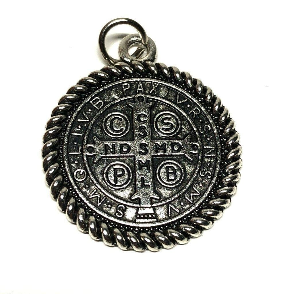 St. Benedict 1" 1/4 Medal Pendant Medalla-Catholic Exorcism -Blessed By Pope | Catholically