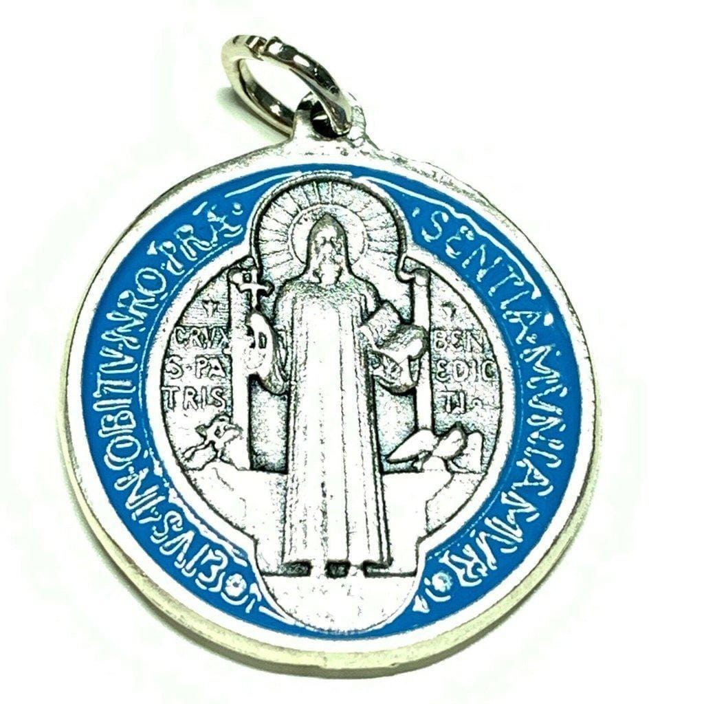 St. Benedict 1" 1/4 Medal Pendant Medalla-Catholic Exorcism -Blessed By Pope | Catholically