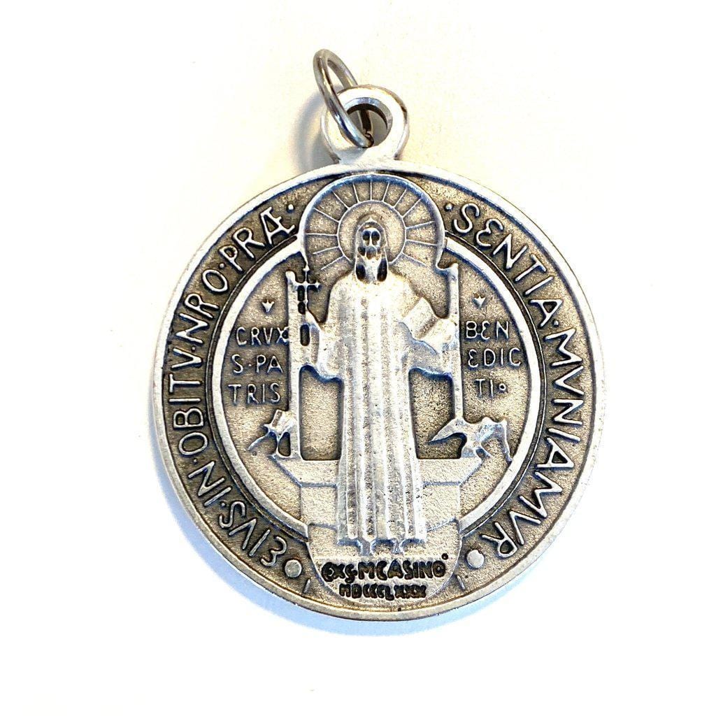 St Benedict 1" 3/4 Medal - Medalla De San Benito Blessed By Pope | Catholically