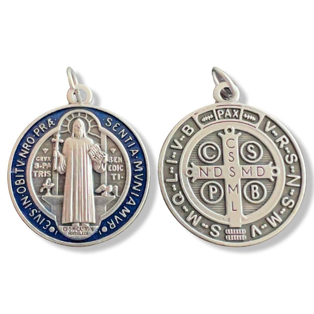 St. Benedict 1" Medal Pendant Medalla-Catholic Exorcism -Blessed By Pope | Catholically