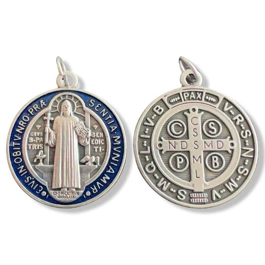 St. Benedict 1" Medal Pendant Medalla-Catholic Exorcism -Blessed By Pope | Catholically