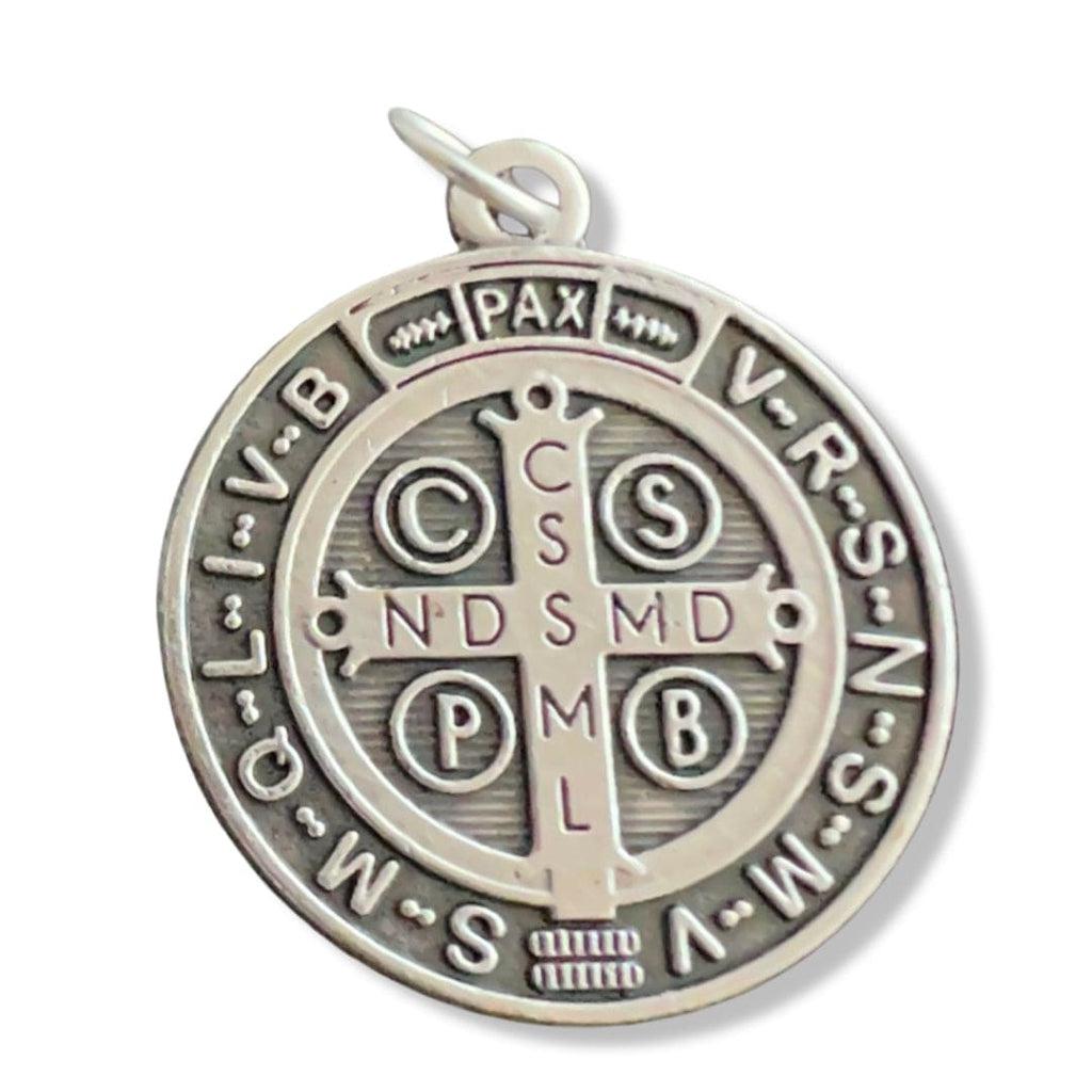 St. Benedict 1" Medal Pendant Medalla-Catholic Exorcism -Blessed By Pope | Catholically