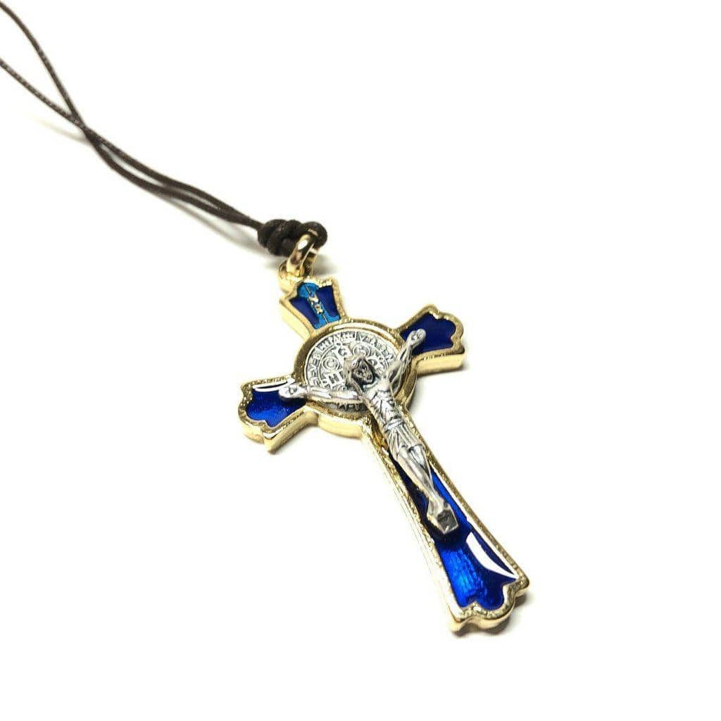 St. Benedict 2" 1/4 Crucifix - Exorcism- Cross - Blessed By Pope - San Benito | Catholically
