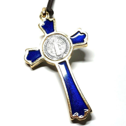 St. Benedict 2" 1/4 Crucifix - Exorcism- Cross - Blessed By Pope - San Benito | Catholically