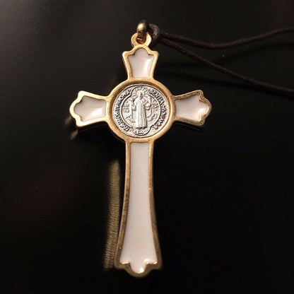 St. Benedict 2" 1/4 Crucifix - Exorcism- Cross - Blessed By Pope - San Benito | Catholically