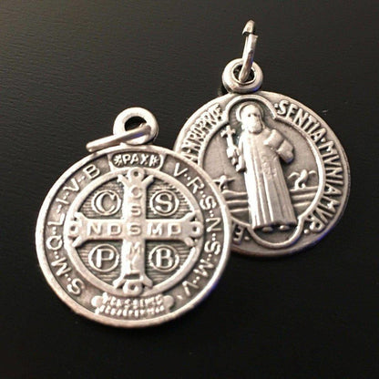 St. Benedict 3/4" Medal - Set of 2 - Catholic Exorcism - Blessed By Pope | Catholically