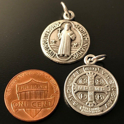 St. Benedict 3/4" Medal - Set of 2 - Catholic Exorcism - Blessed By Pope | Catholically