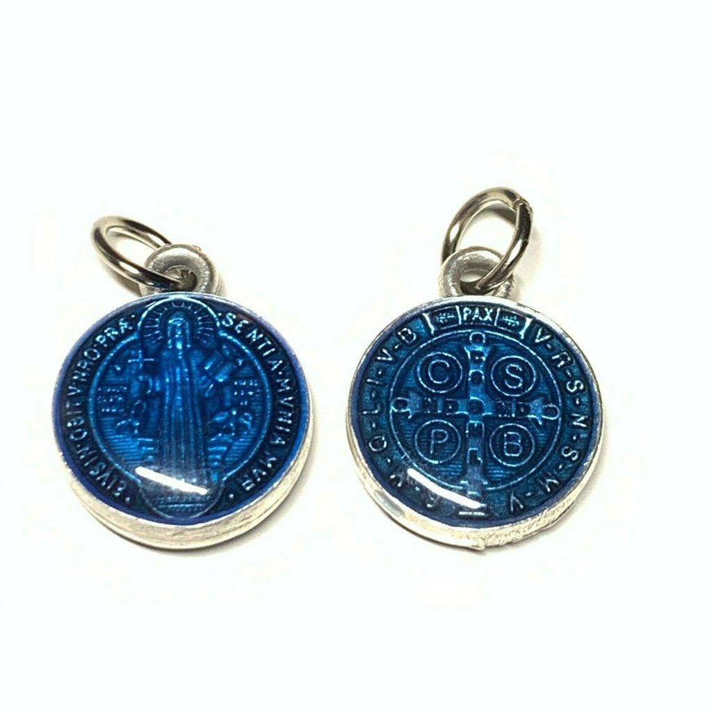 Saint Benedict Blue Resin Medal - Catholic Exorcism - Blessed By Pope | Catholically