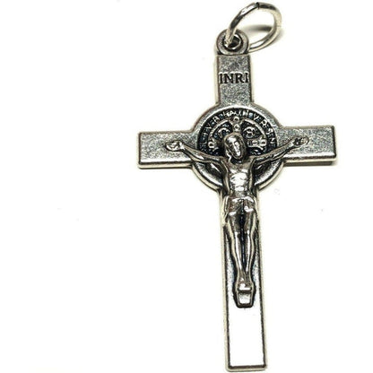 St. Benedict Crucifix - Exorcism 1" 1/2 Cross - Blessed Medalla De San Benito | Catholically