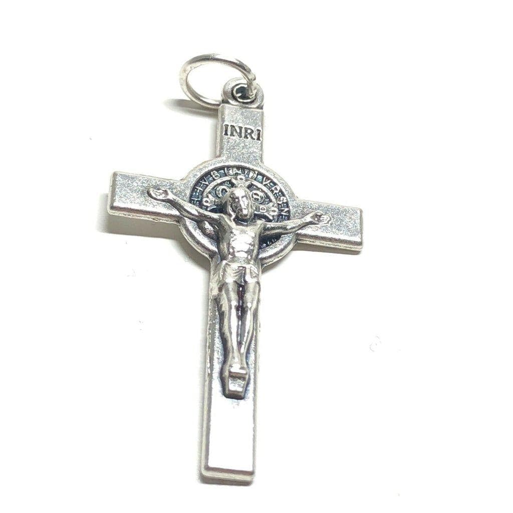 St. Benedict Crucifix - Exorcism 1" 1/2 Cross - Blessed Medalla De San Benito | Catholically