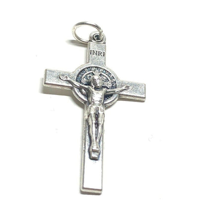 St. Benedict Crucifix - Exorcism 1" 1/2 Cross - Blessed Medalla De San Benito | Catholically