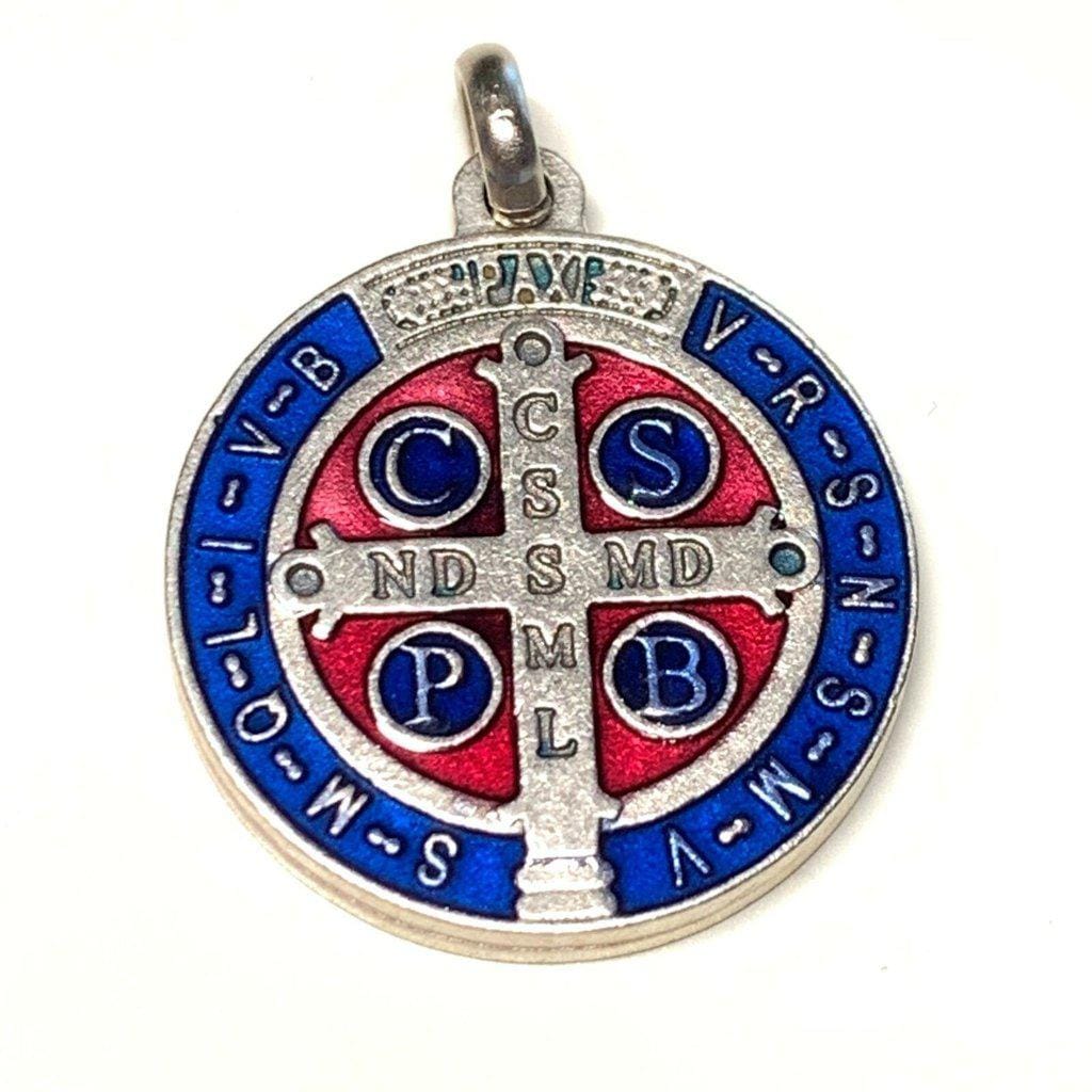 St. Benedict Enamel 1"- Medal Catholic Exorcism - Blessed By Pope | Catholically