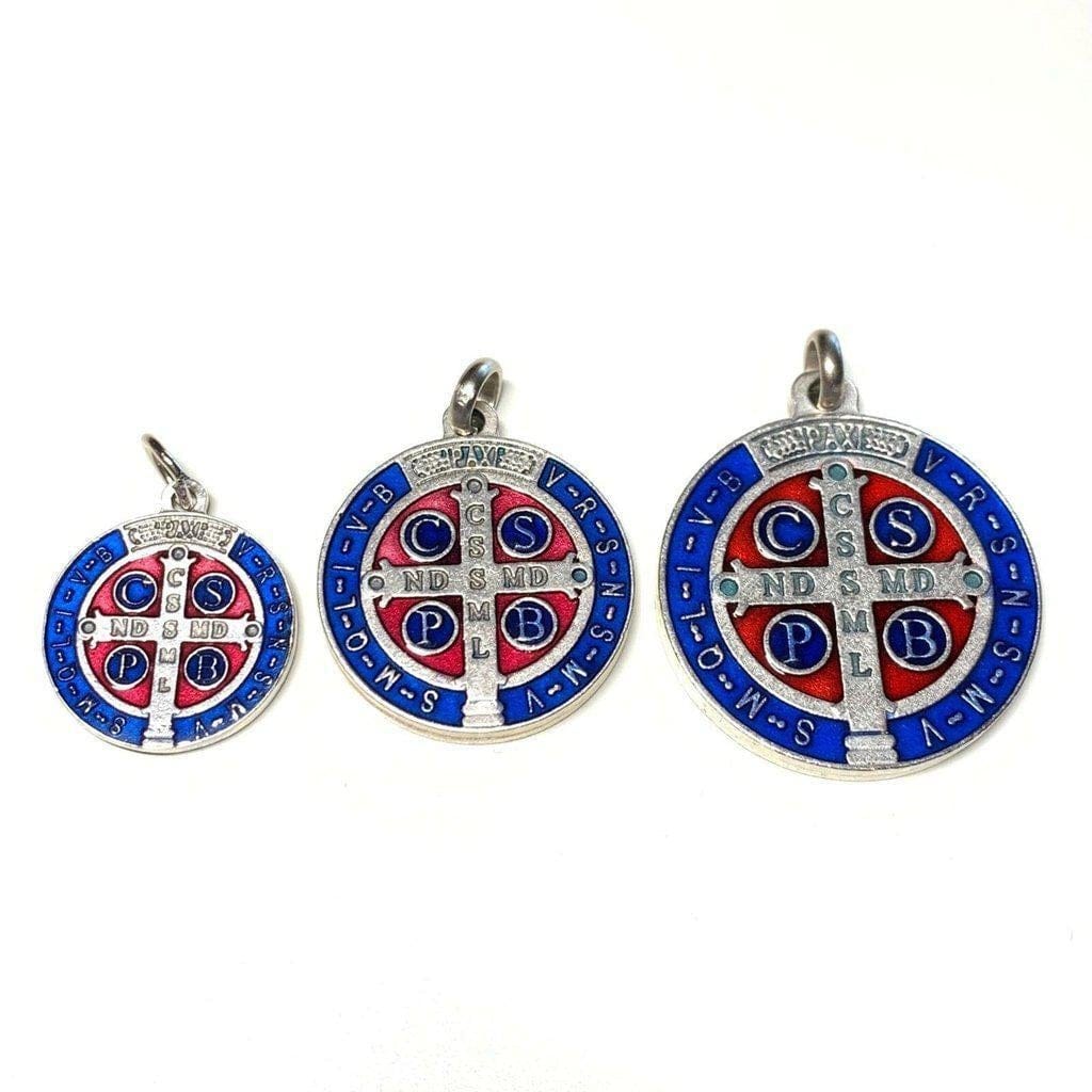 St. Benedict Enamel 1"- Medal Catholic Exorcism - Blessed By Pope | Catholically