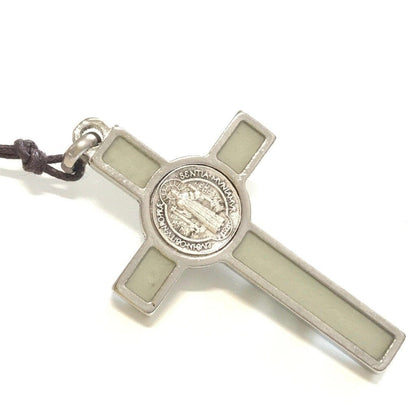 St. Benedict Glow in the dark 2" Crucifix - Exorcism Cross - Blessed by Pope | Catholically