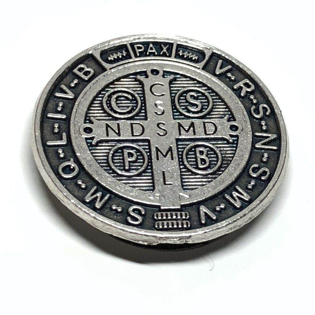 St. Benedict Magnet Medal - Medallion - Catholic Exorcism - Blessed By Pope | Catholically