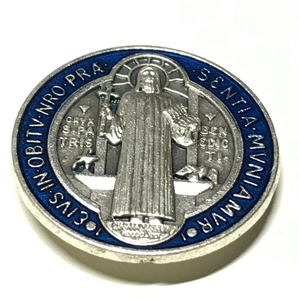 St. Benedict Magnet Medal - Medallion - Catholic Exorcism - Blessed By Pope | Catholically