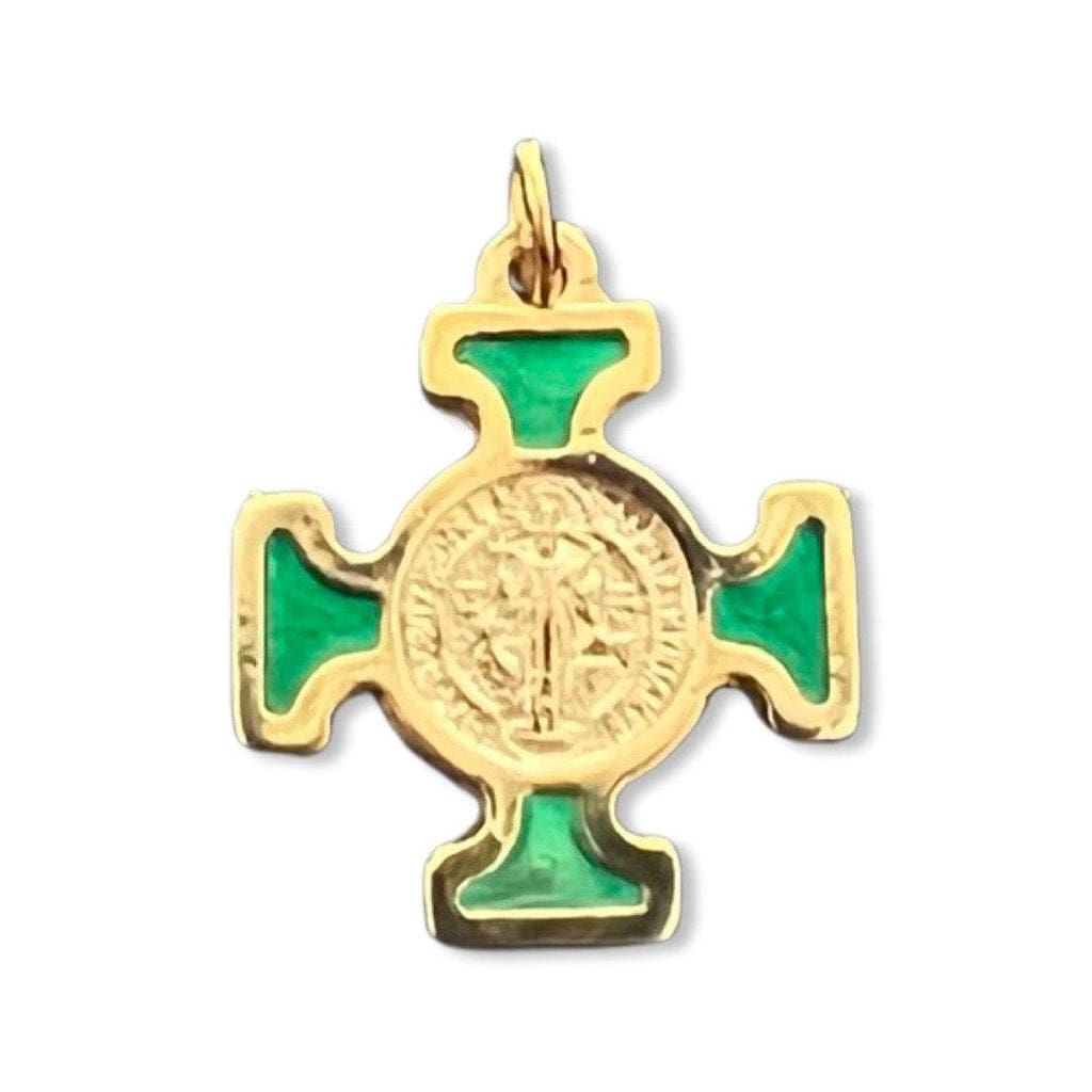 St. Benedict  Medal - Celtic Cross Blessed by Pope - Pendant - San Benito | Catholically