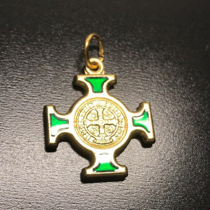 St. Benedict  Medal - Celtic Cross Blessed by Pope - Pendant - San Benito | Catholically