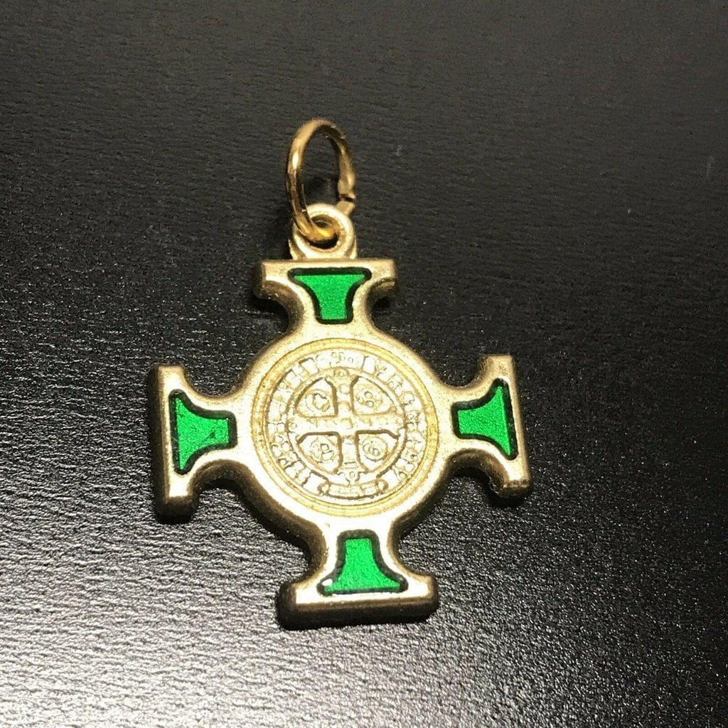 St. Benedict  Medal - Celtic Cross Blessed by Pope - Pendant - San Benito | Catholically