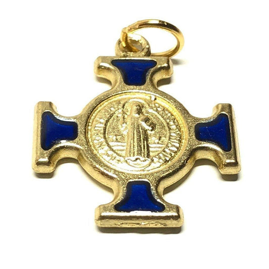St. Benedict  Medal - Cross Blessed by Pope - Pendant - San Benito Hq | Catholically