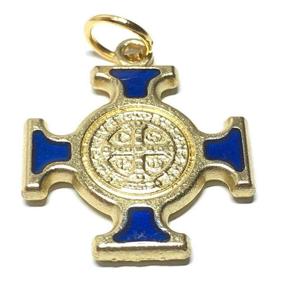 St. Benedict  Medal - Cross Blessed by Pope - Pendant - San Benito Hq | Catholically