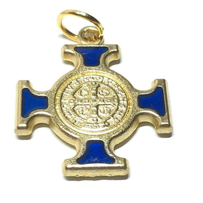St. Benedict  Medal - Cross Blessed by Pope - Pendant - San Benito Hq | Catholically