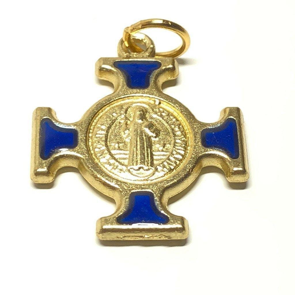 St. Benedict  Medal - Cross Blessed by Pope - Pendant - San Benito Hq | Catholically
