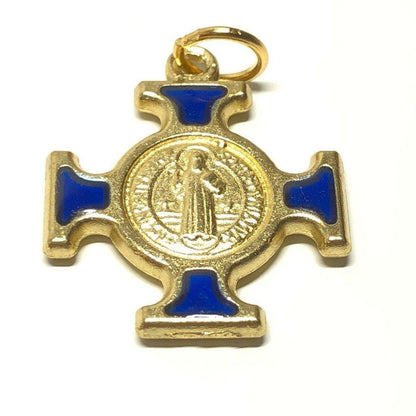 St. Benedict  Medal - Cross Blessed by Pope - Pendant - San Benito Hq | Catholically
