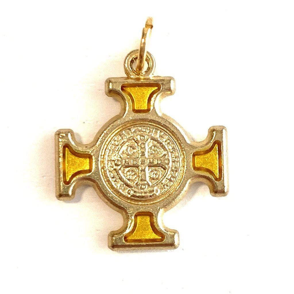 St. Benedict  Medal - Cross Blessed by Pope - Pendant - San Benito Hq | Catholically