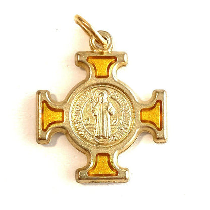 St. Benedict  Medal - Cross Blessed by Pope - Pendant - San Benito Hq | Catholically