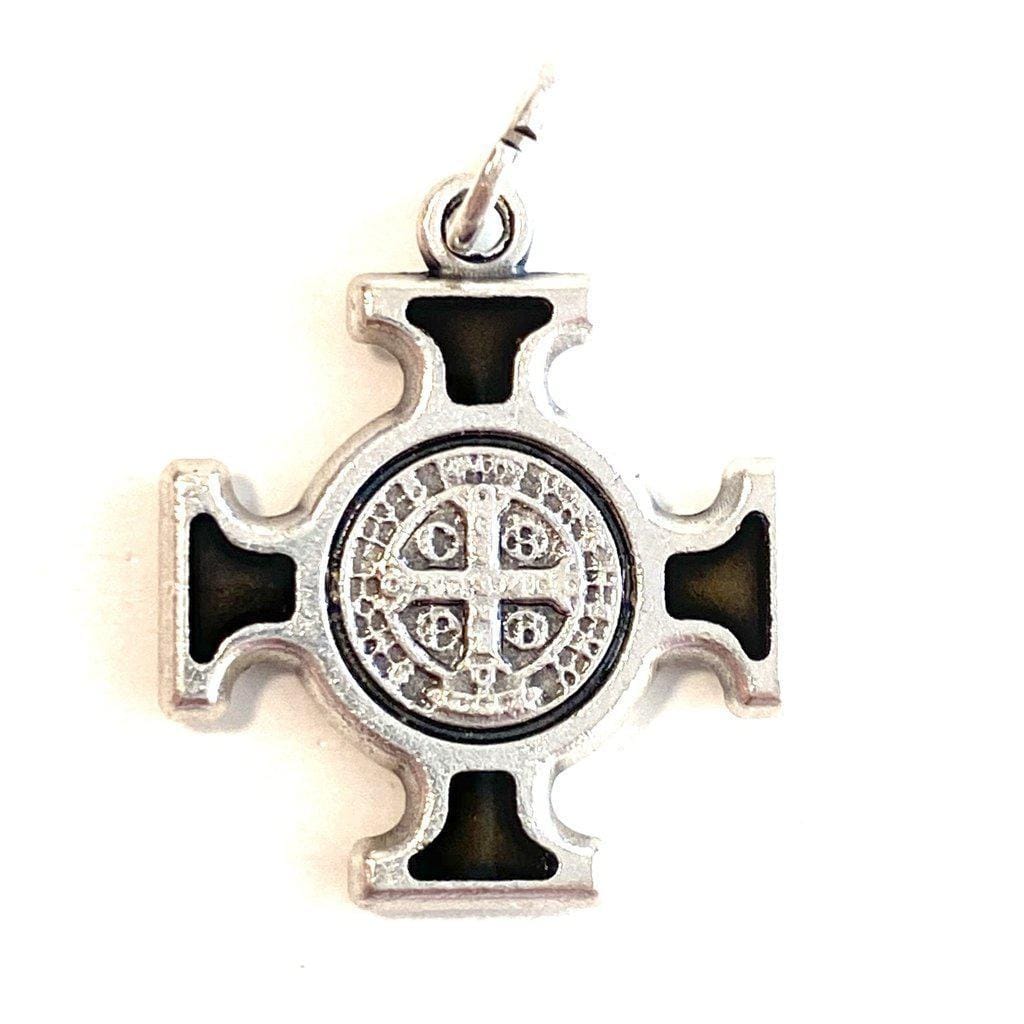 St. Benedict  Medal - Cross Blessed by Pope - Pendant - San Benito HQ | Catholically