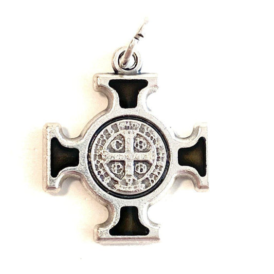St. Benedict  Medal - Cross Blessed by Pope - Pendant - San Benito HQ | Catholically