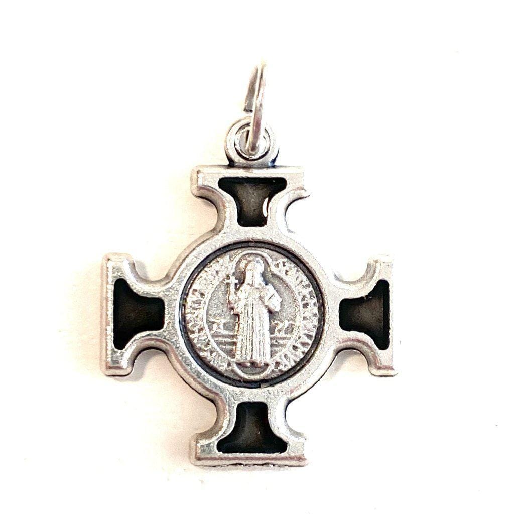 St. Benedict  Medal - Cross Blessed by Pope - Pendant - San Benito HQ | Catholically