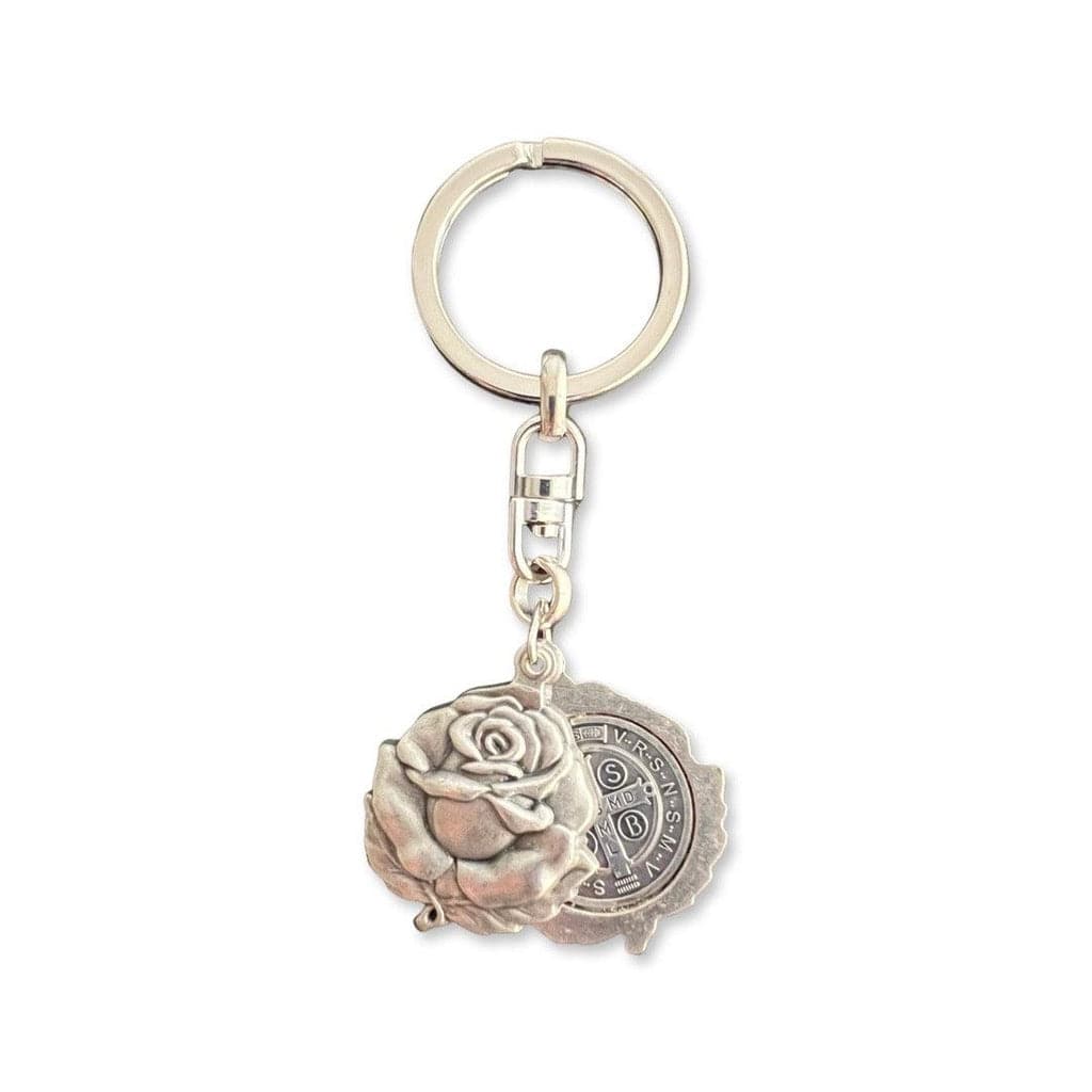 St. Benedict Medal Key Fob | Key Ring | Exorcism | Key Chain Blessed By Pope | Catholically