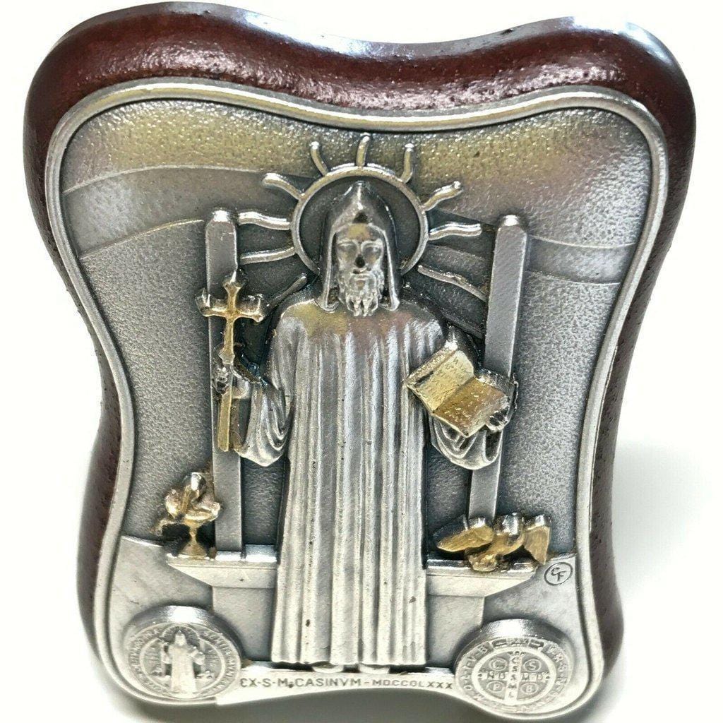 St. Benedict Plaque Blessed by Pope - Placa De San Benito | Catholically